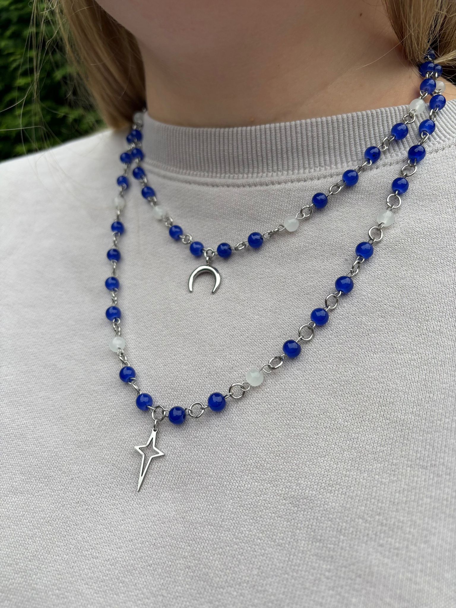🌙 Lunar Glow Necklace - Handmade Dark x Cute Jewelry