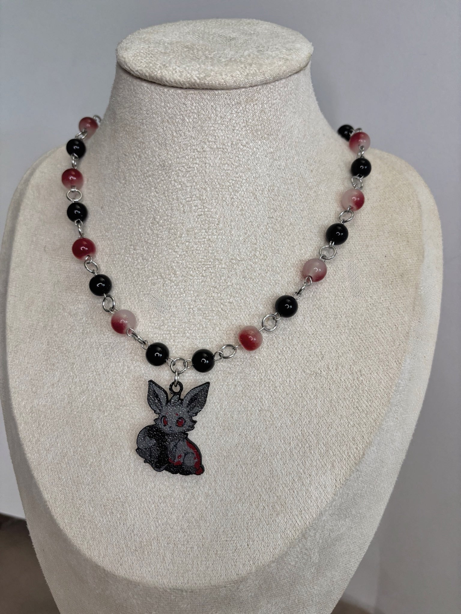 🦊 Shadow Fox Necklace - Handmade Dark x Cute Jewelry