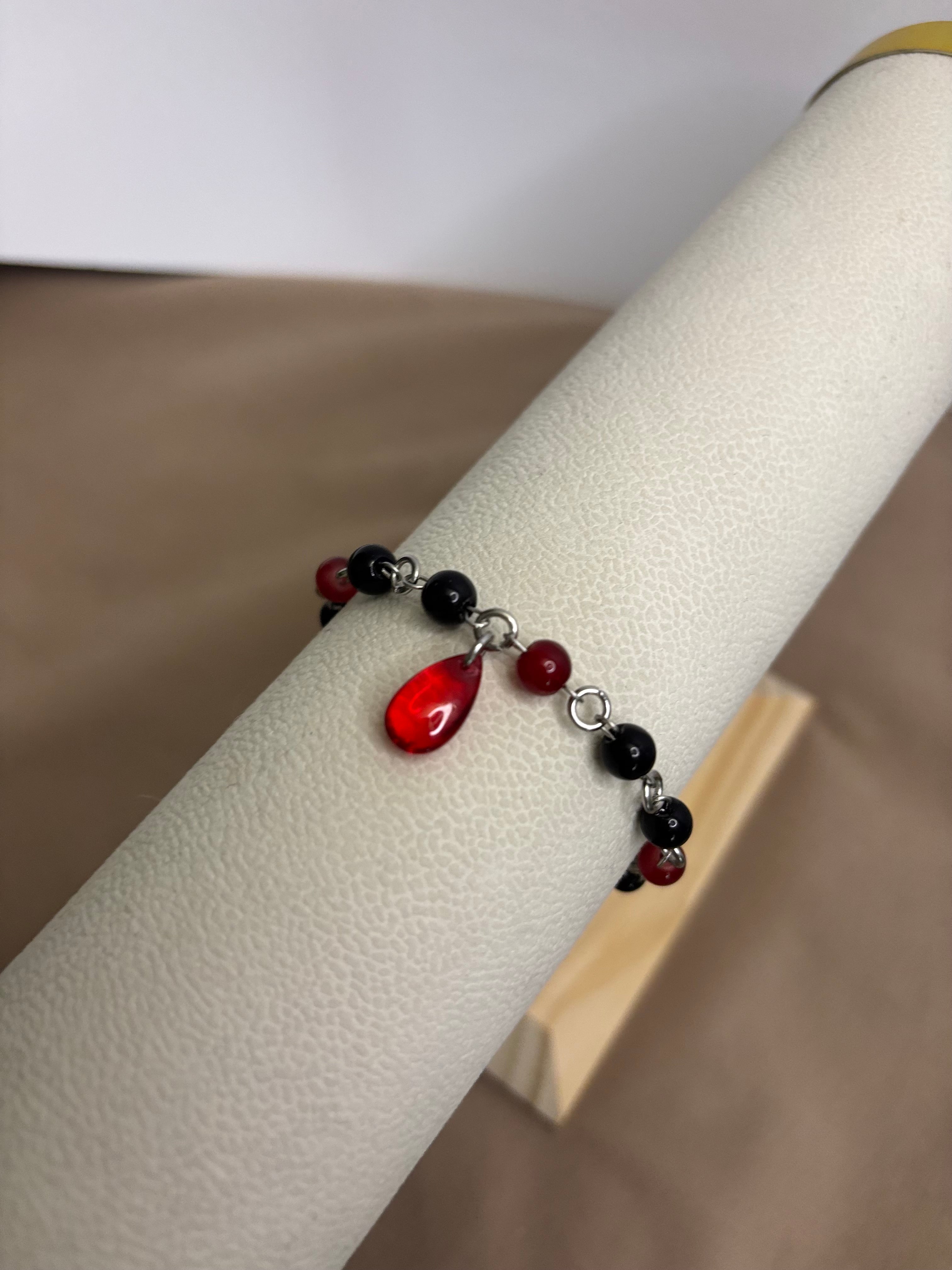 🩸 Lunar Drops Bracelet - Handmade Dark x Cute Jewelry