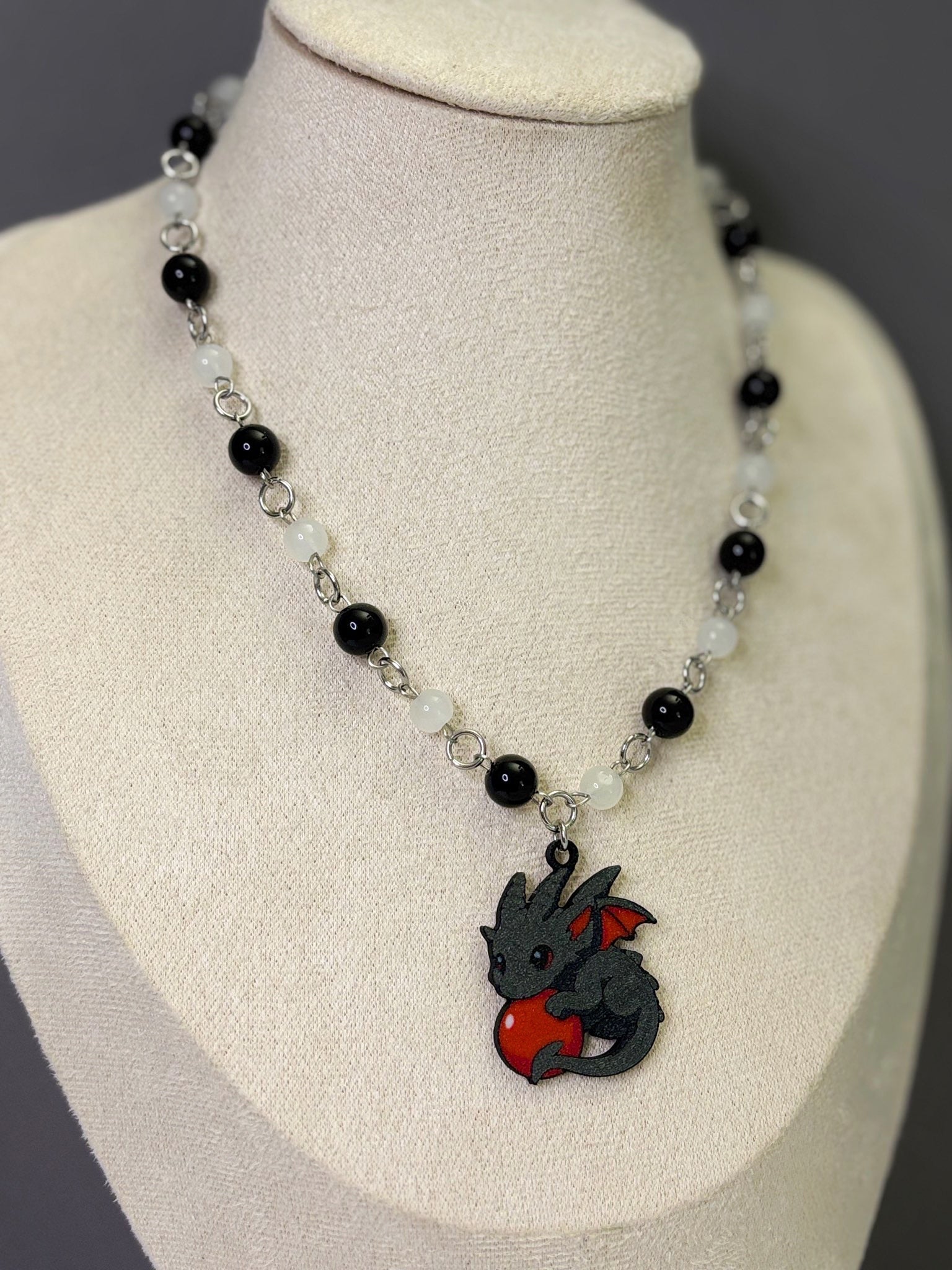🐉Dragon’s Orb Necklace - Handmade Dark x Cute Jewelry
