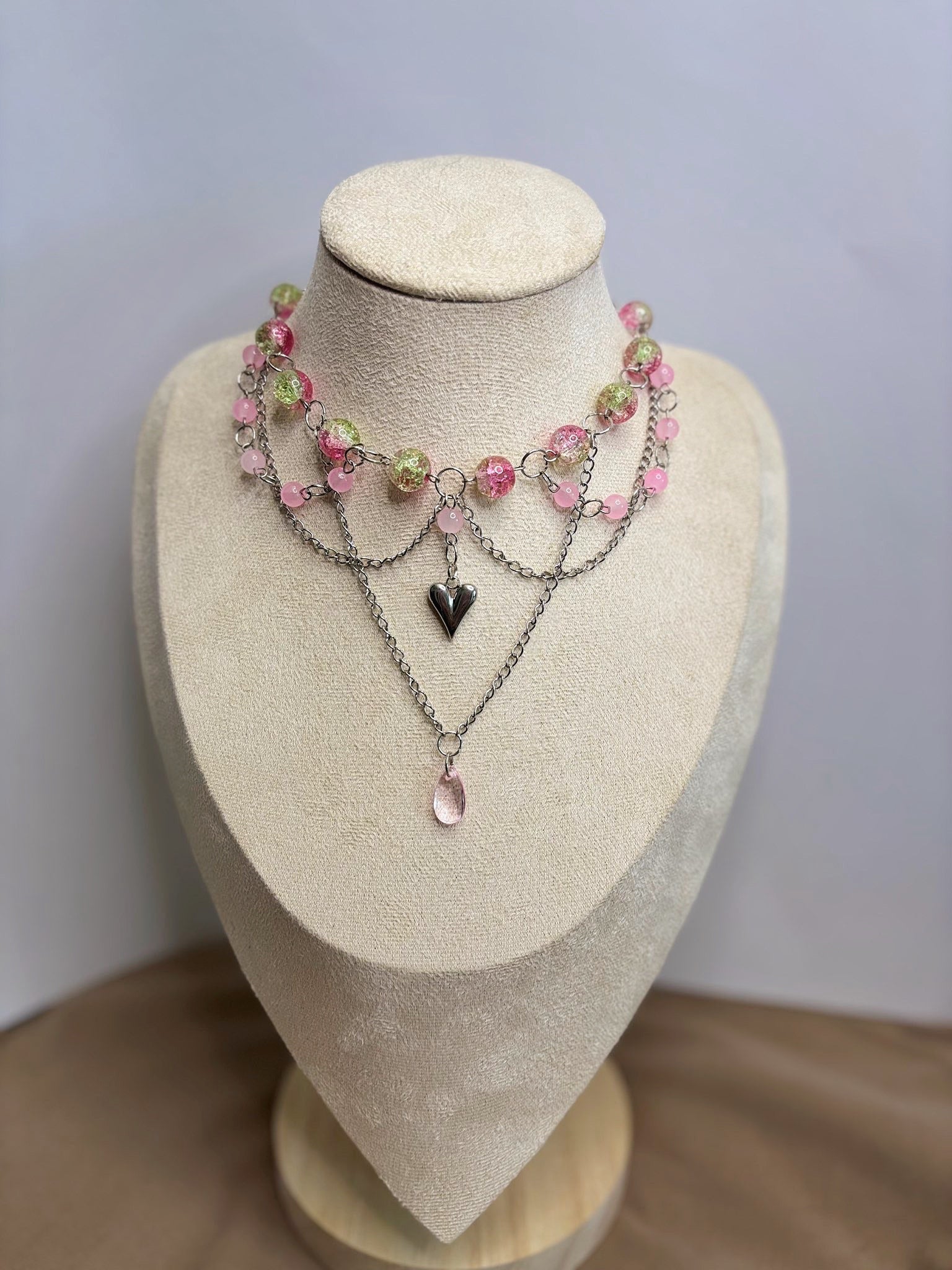 🩷 Soft Love Necklace - Handmade Dark x Cute Jewelry