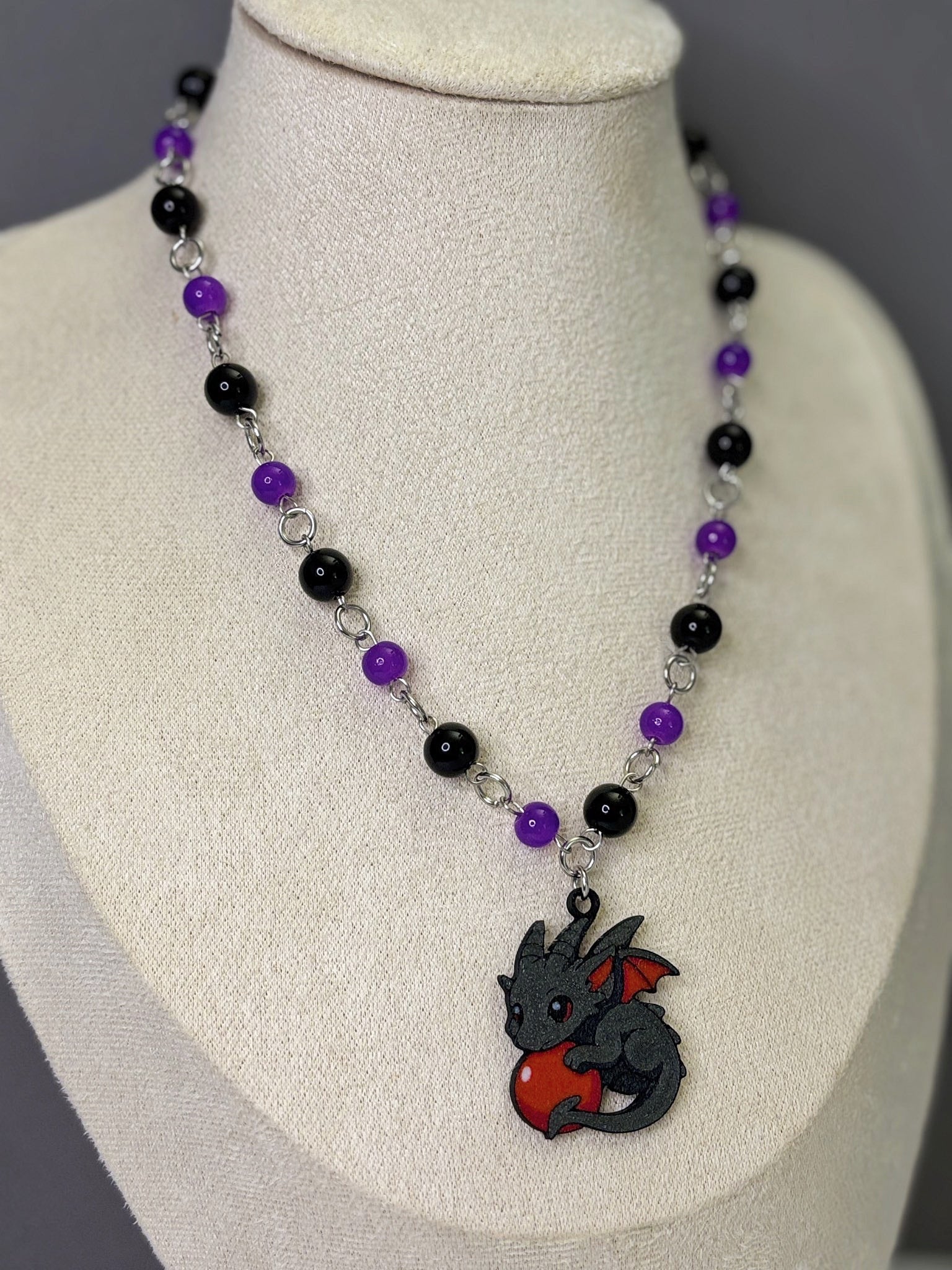 đDragonâs Orb Necklace - Handmade Dark x Cute Jewelry