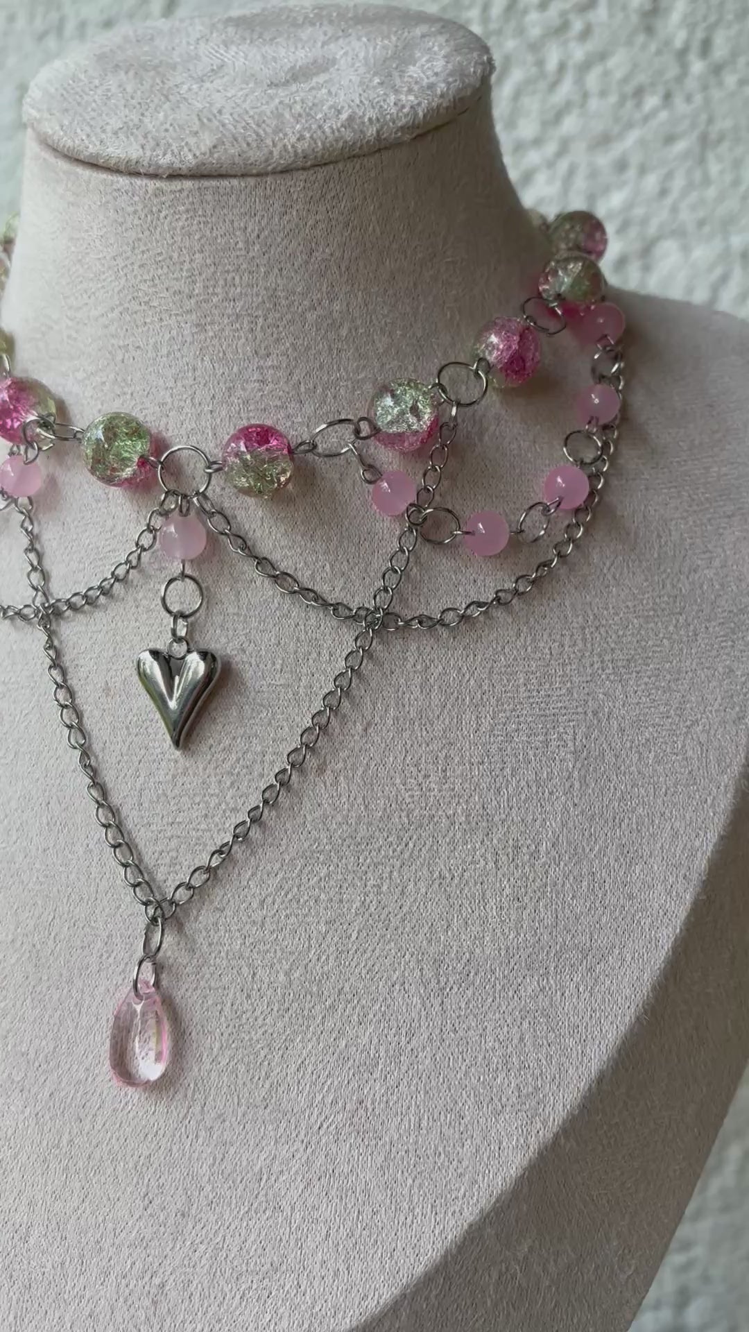 🩷 Soft Love Necklace - Handmade Dark x Cute Jewelry