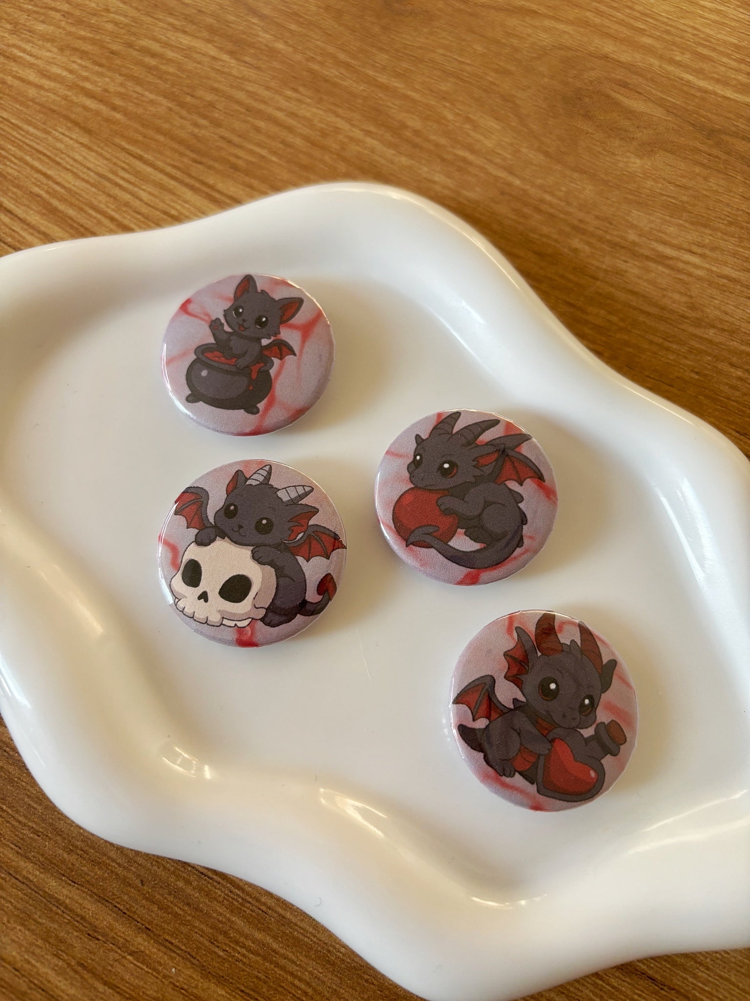 Dark Friends - Dark Cute Button Set