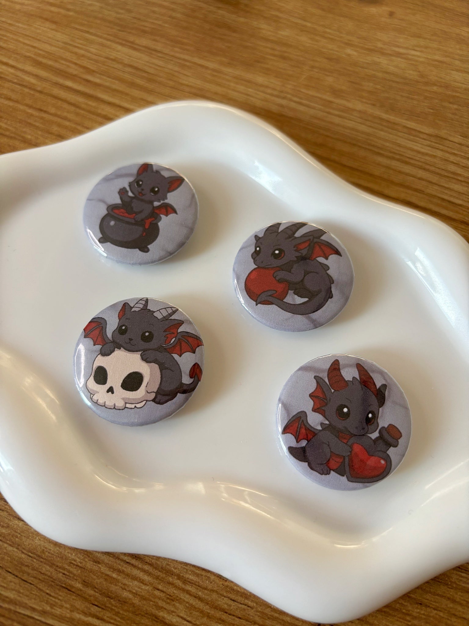 Dark Friends - Dark Cute Button Set