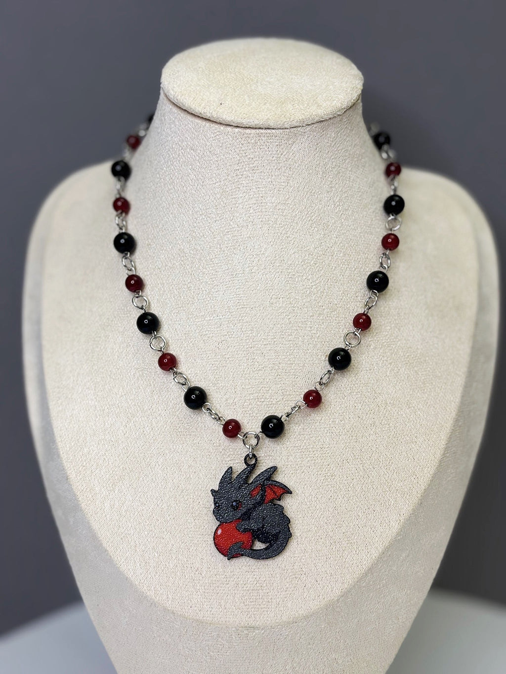 🐉Dragon’s Orb Necklace - Handmade Dark x Cute Jewelry