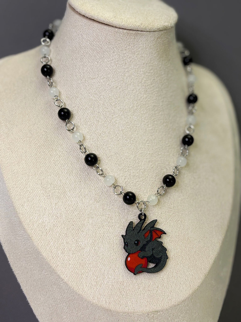 🐉Dragon’s Orb Necklace - Handmade Dark x Cute Jewelry