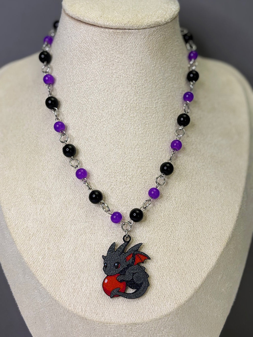 🐉Dragon’s Orb Necklace - Handmade Dark x Cute Jewelry