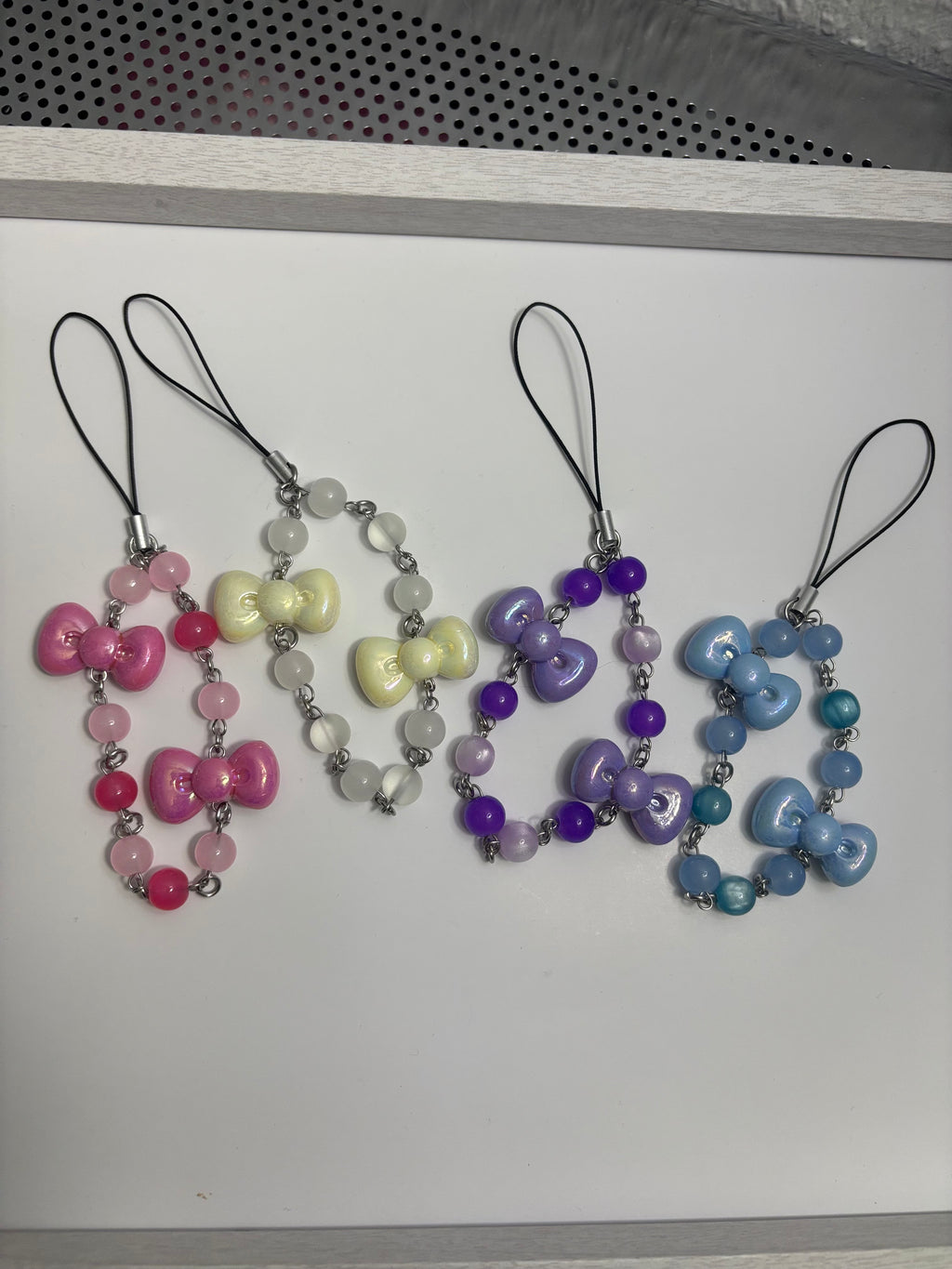 💜Violet Dream Bow Keychain - Dark x Cute Handmade Accessory