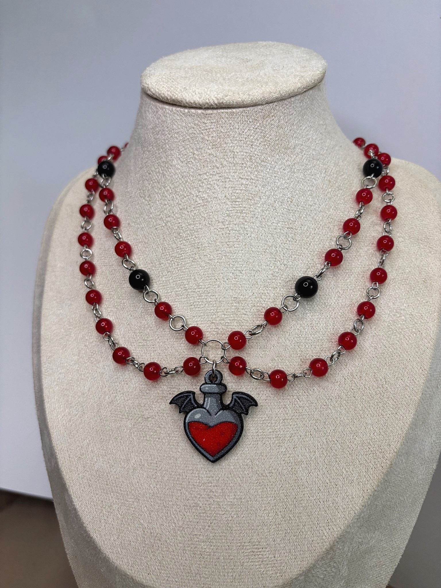 ❤️ Love Potion Necklace - Handmade Dark x Cute Jewelry