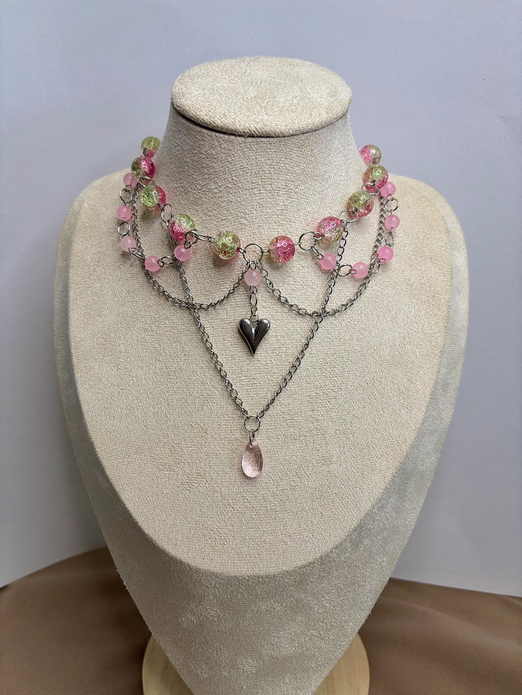 🩷 Soft Love Necklace - Handmade Dark x Cute Jewelry