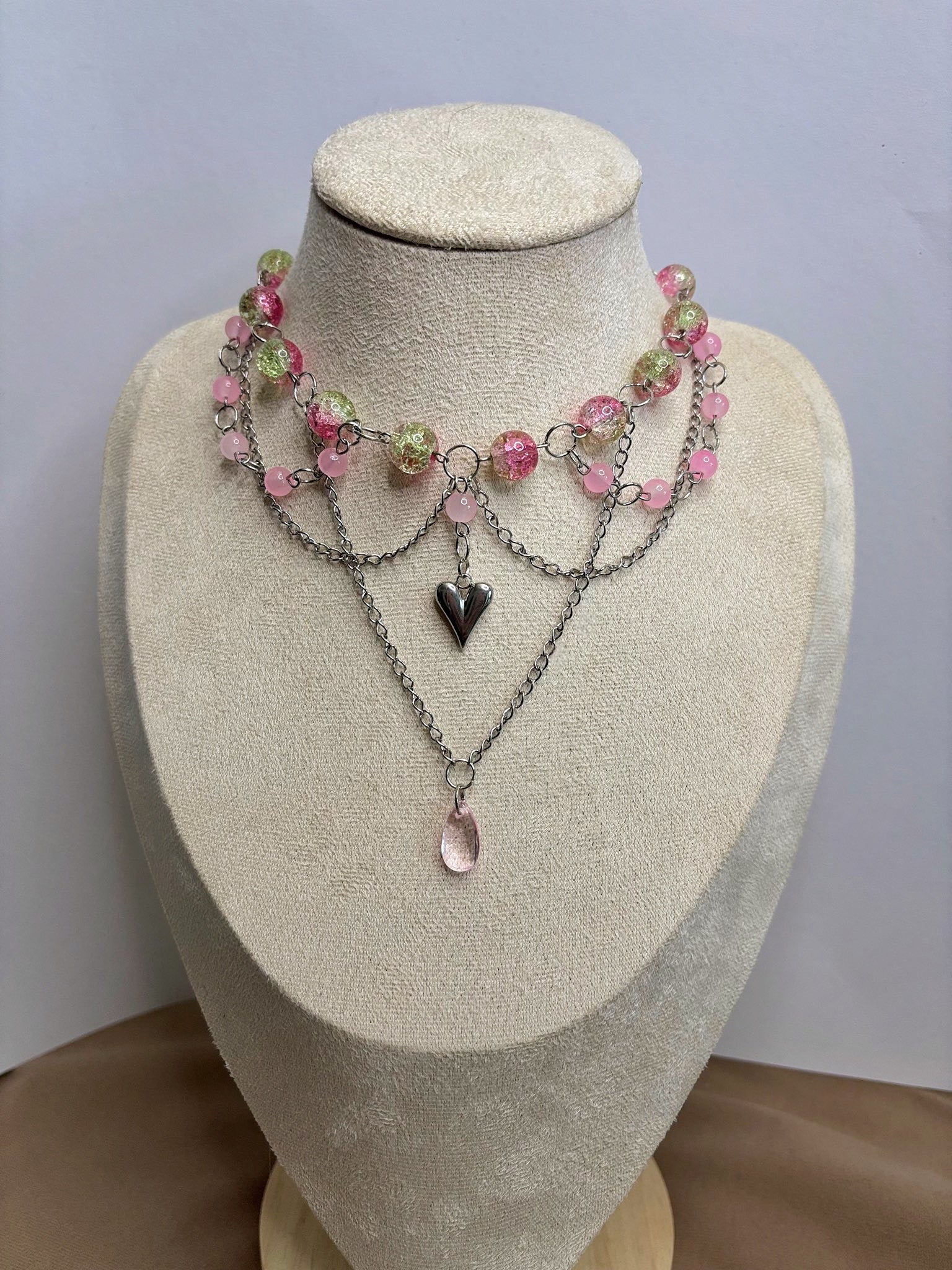 🩷 Soft Love Necklace - Handmade Dark x Cute Jewelry
