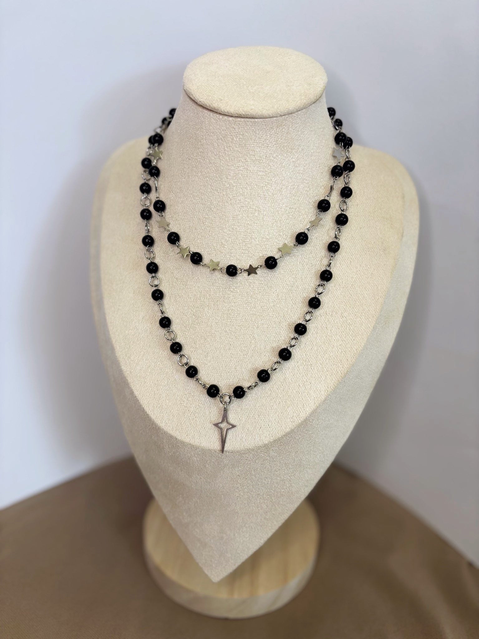 ✨ Midnight Star Necklace - Handmade Dark x Cute Jewelry