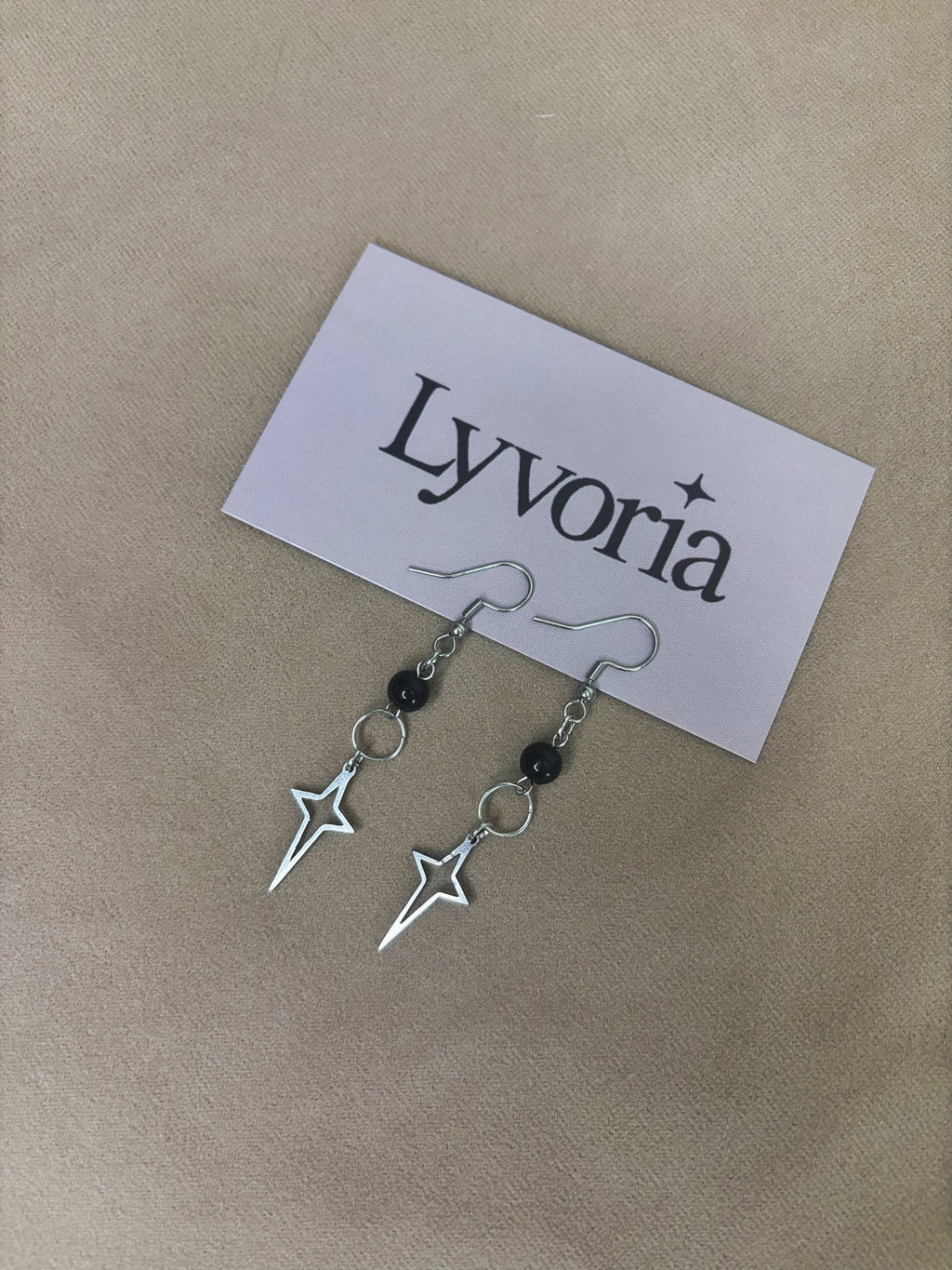 🌟 Star Spike Earrings - Handmade Dark x Cute Jewelry