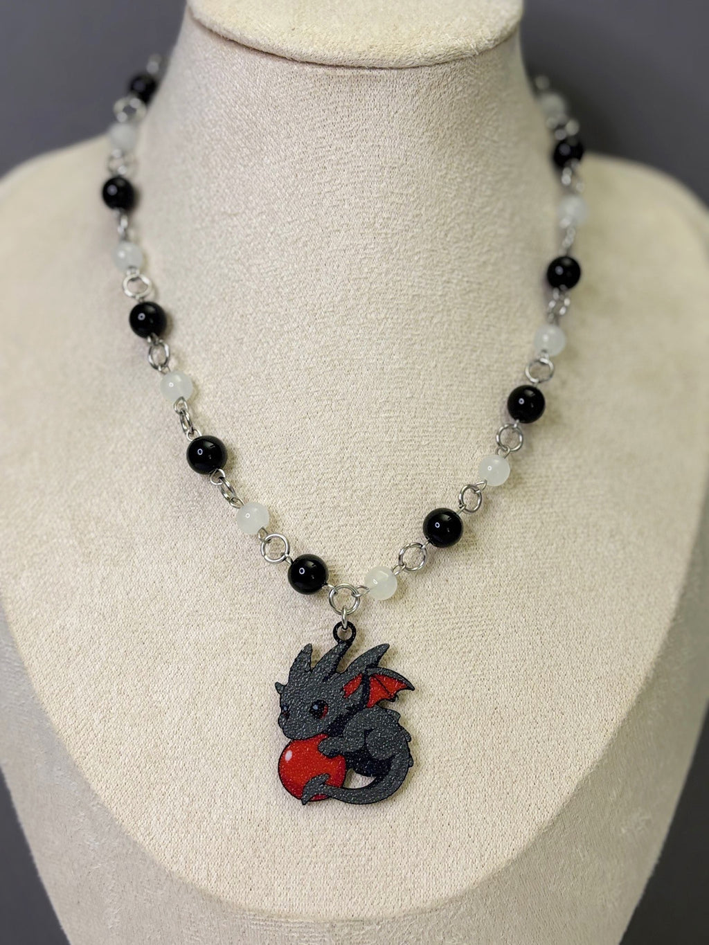 🐉Dragon’s Orb Necklace - Handmade Dark x Cute Jewelry