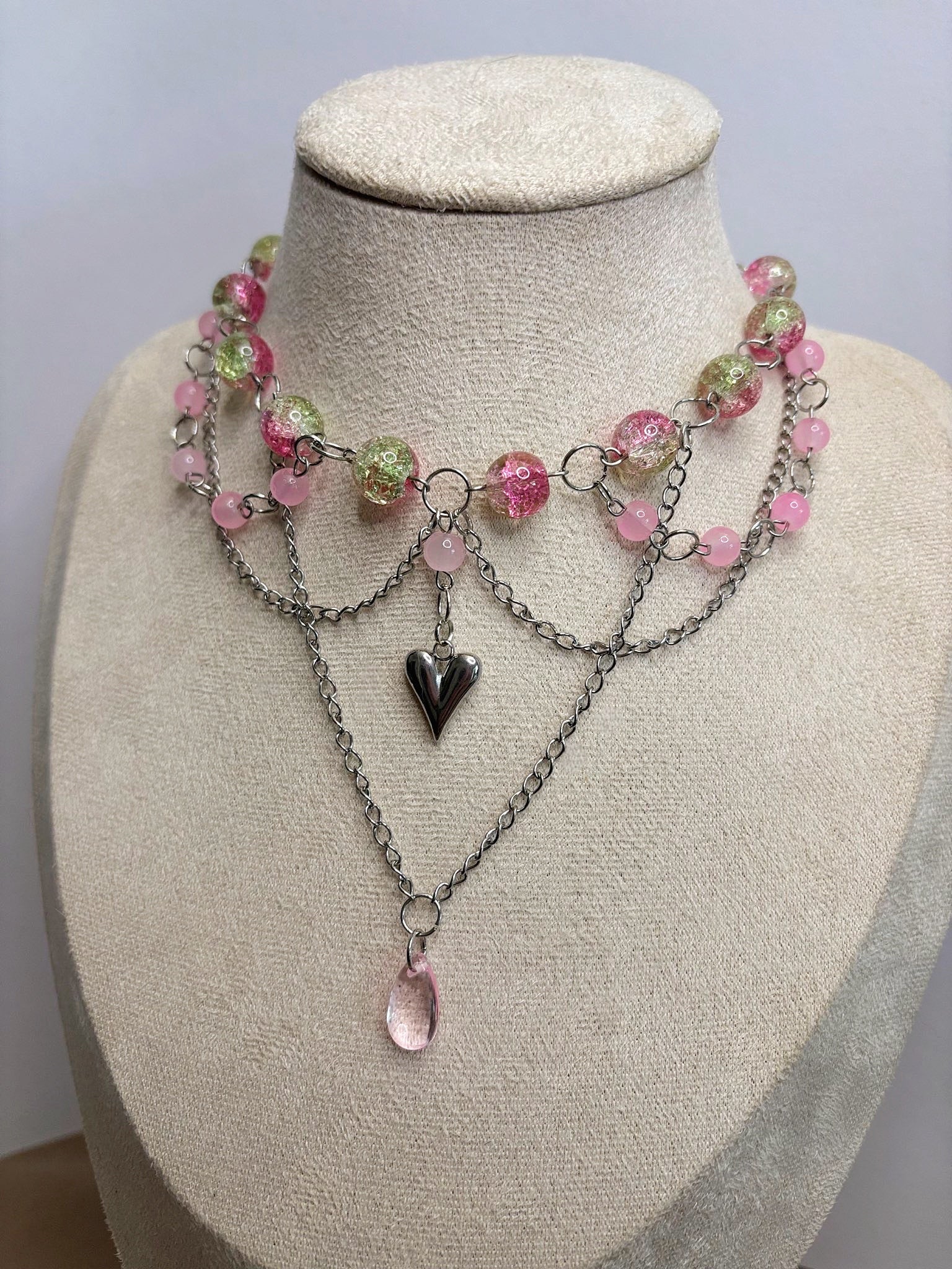 🩷 Soft Love Necklace - Handmade Dark x Cute Jewelry