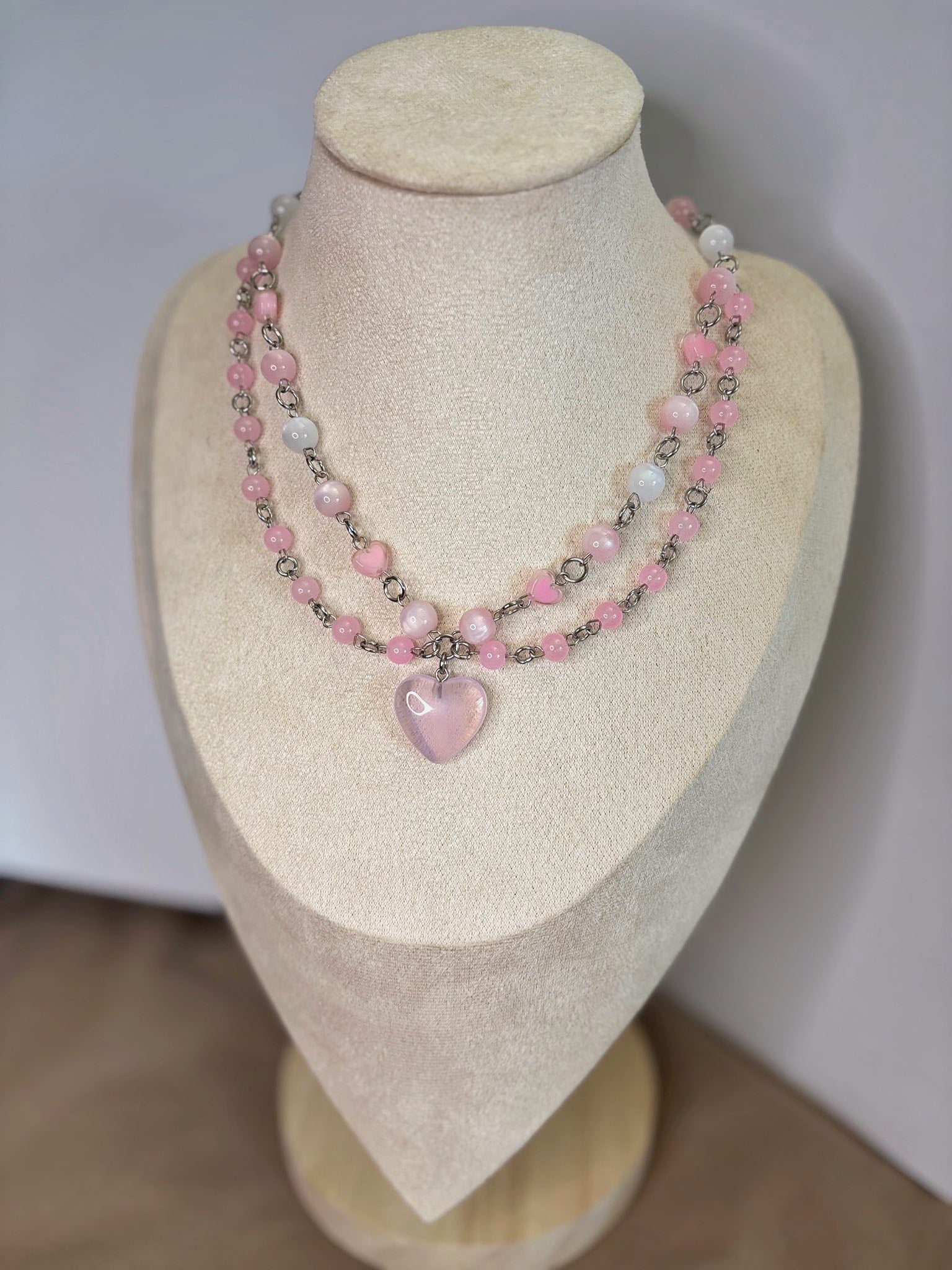 🩷 Moonblush Necklace - Handmade Dark x Cute Jewelry