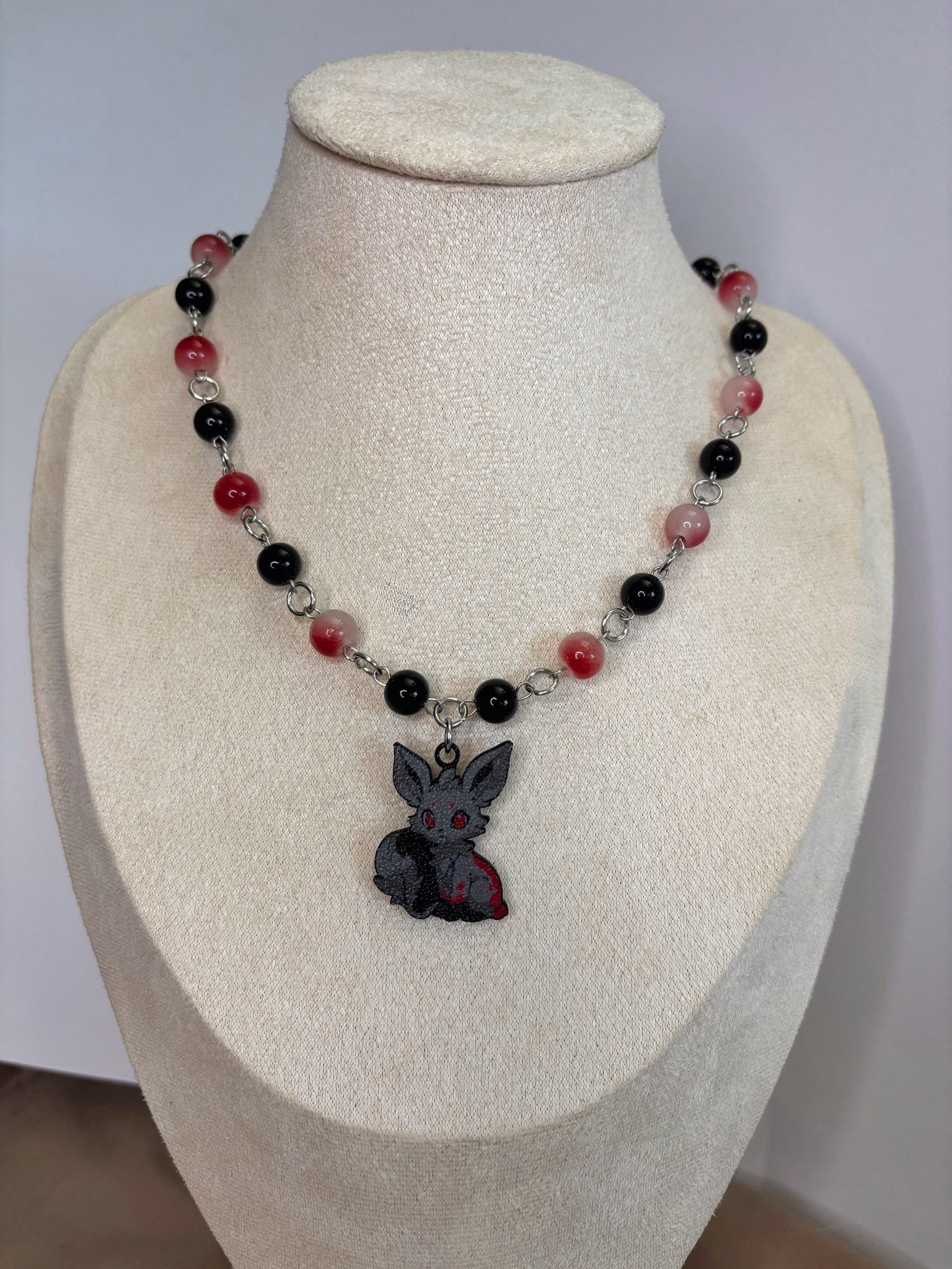 🦊 Shadow Fox Necklace - Handmade Dark x Cute Jewelry