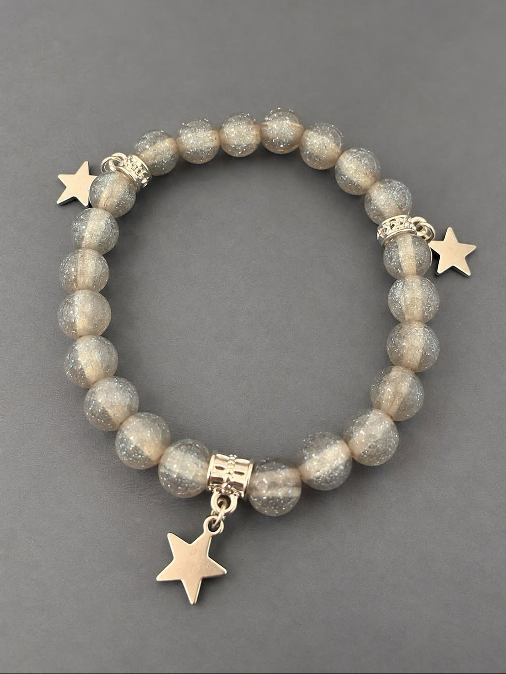 🩶Grey Star Bracelet
