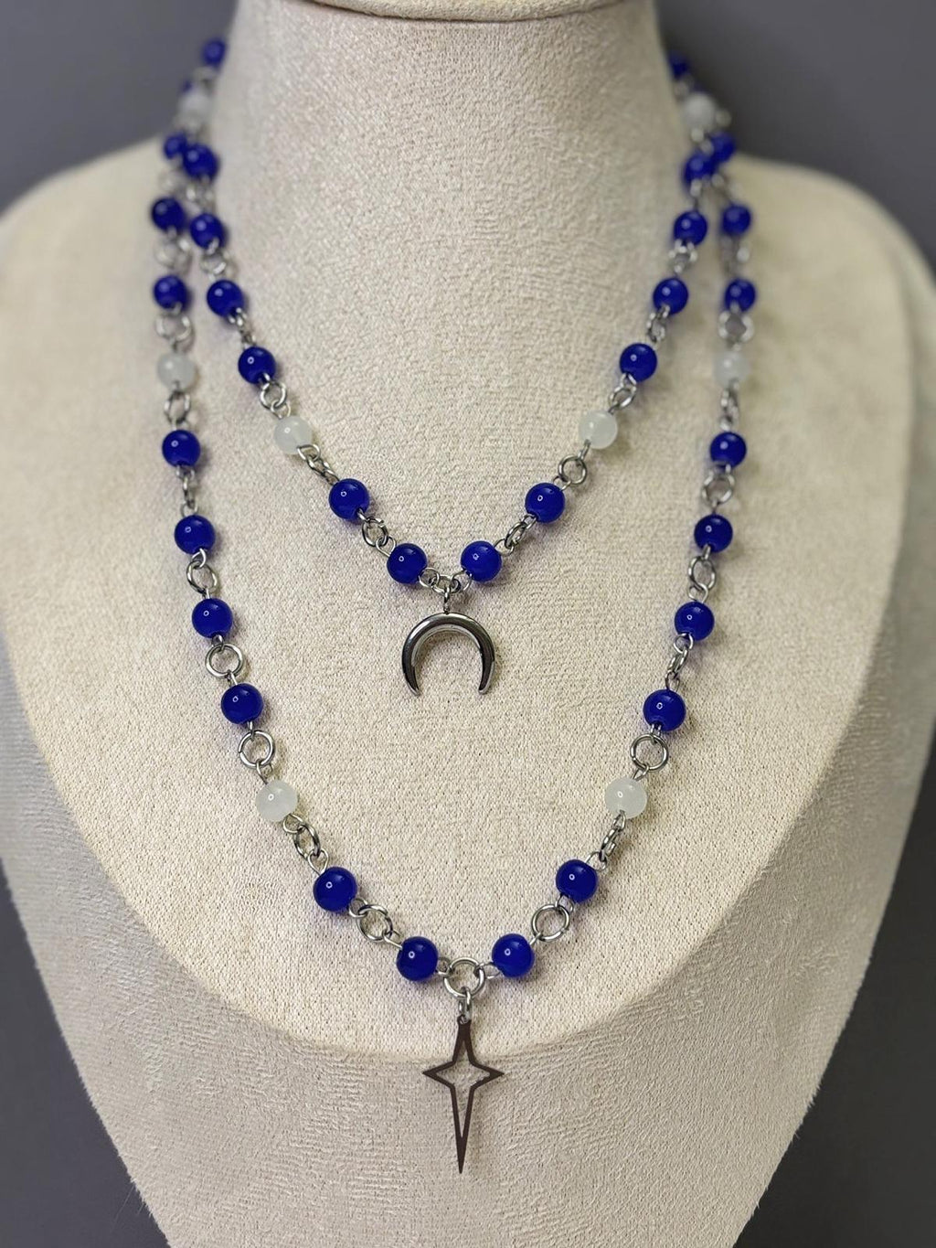 🌙 Lunar Glow Necklace - Dark x Cute Handmade Jewelry