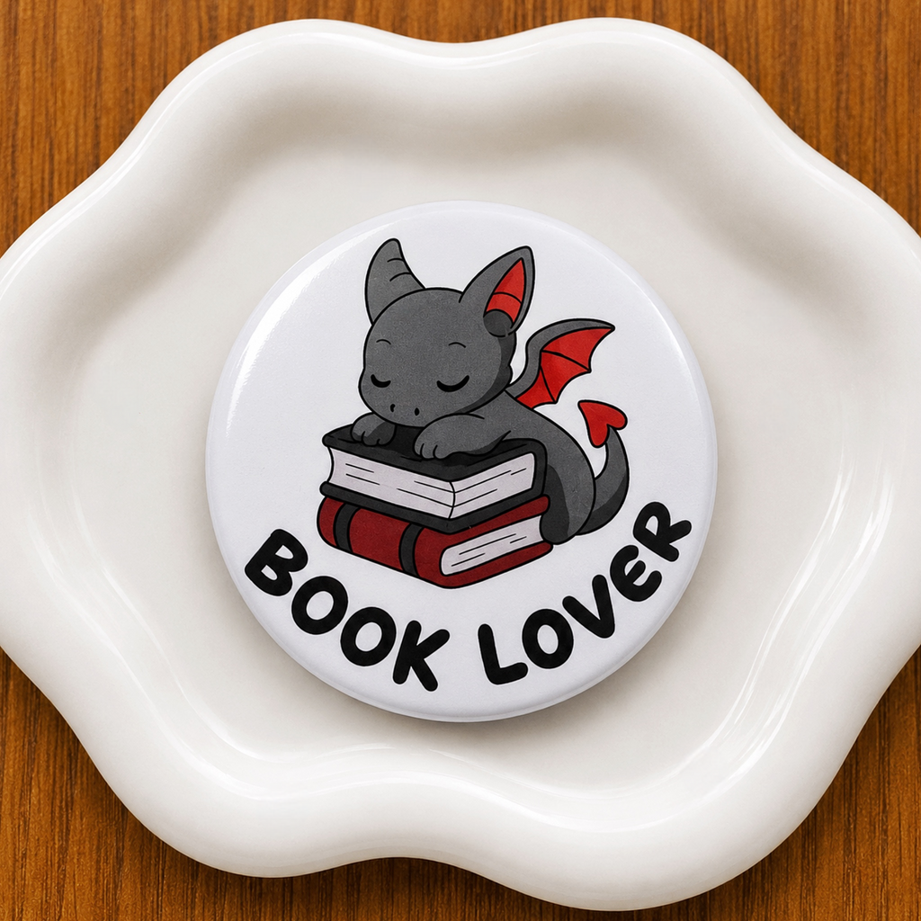 Book Lover Button
