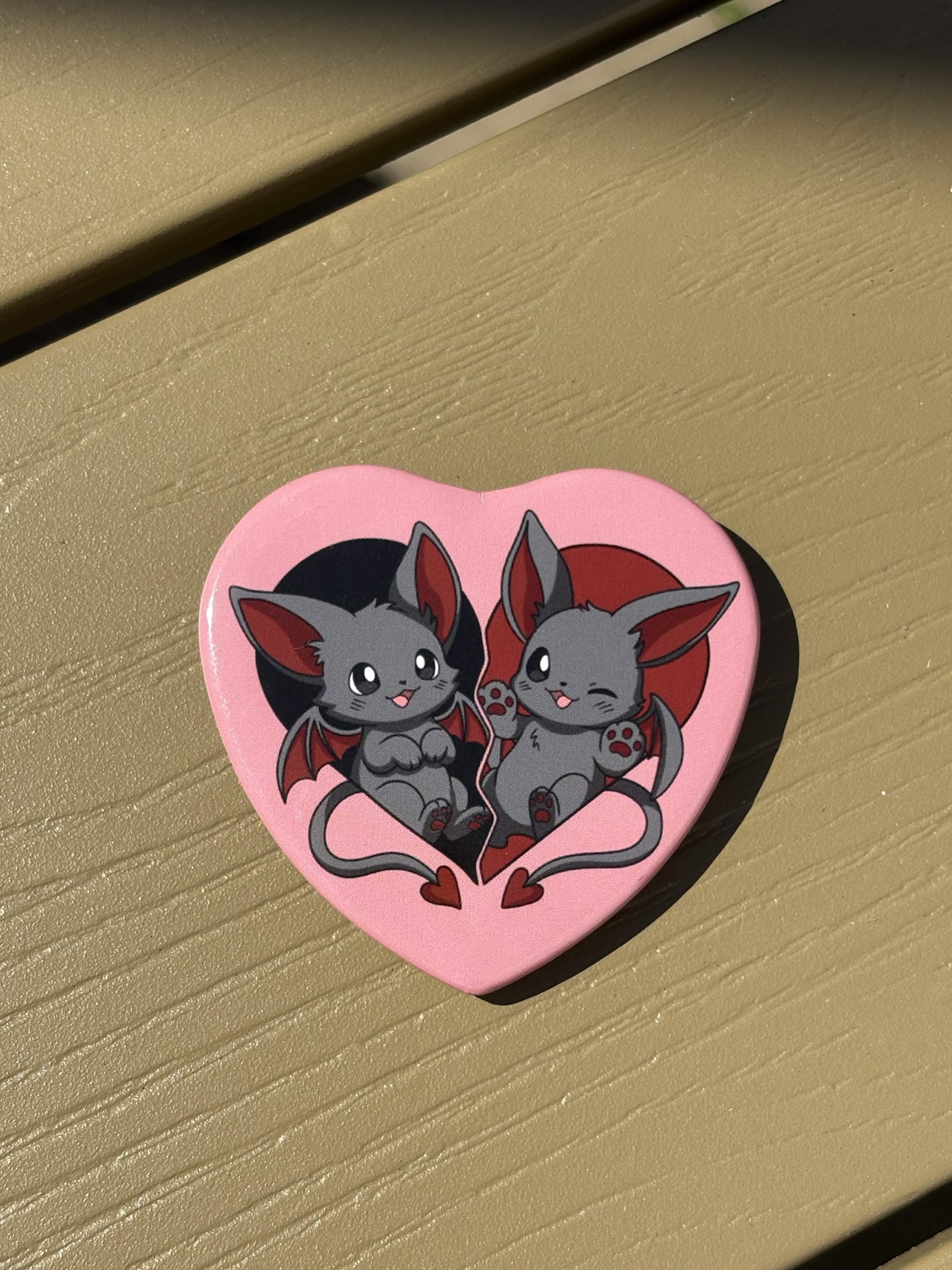 Bat Love Button 🦇🩷