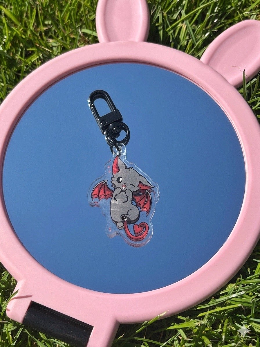 Baby Batcat Keychain