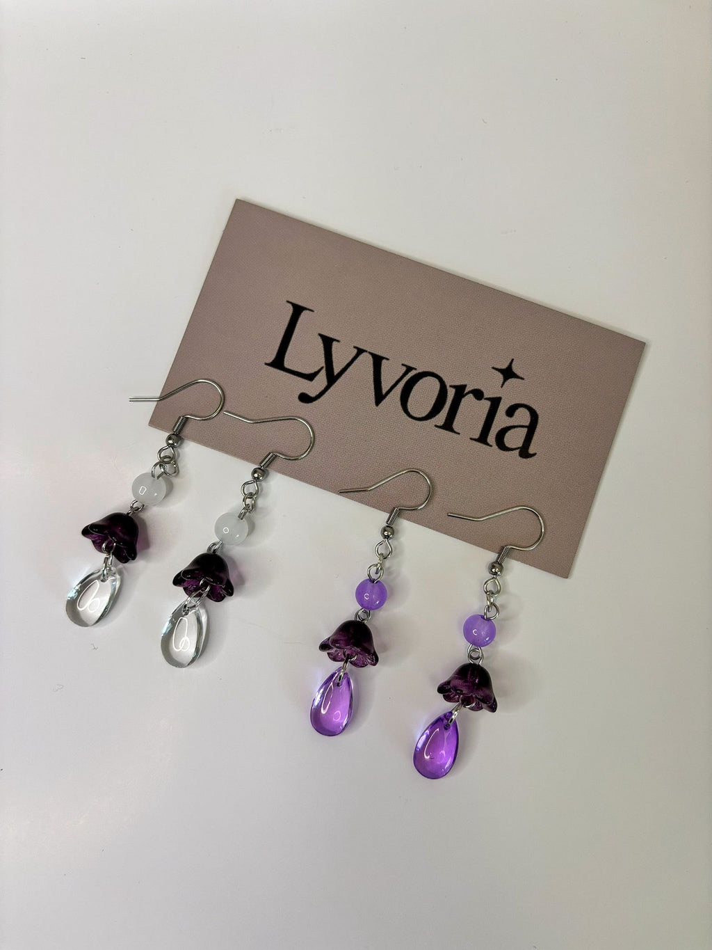 💜Fairy Bloom Earrings - Dark x Cute Handmade Jewelry