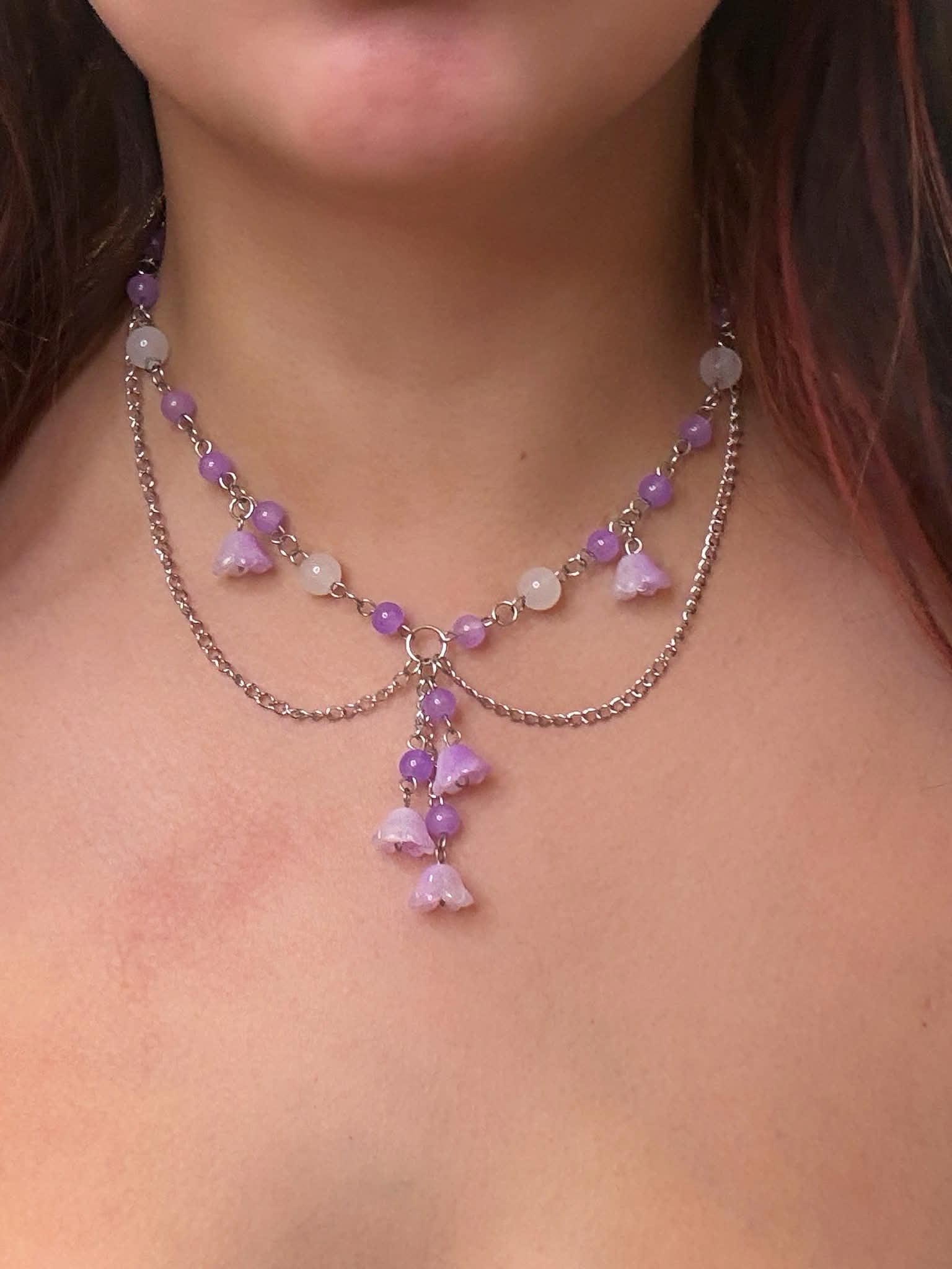 Purple Bloom Necklace
