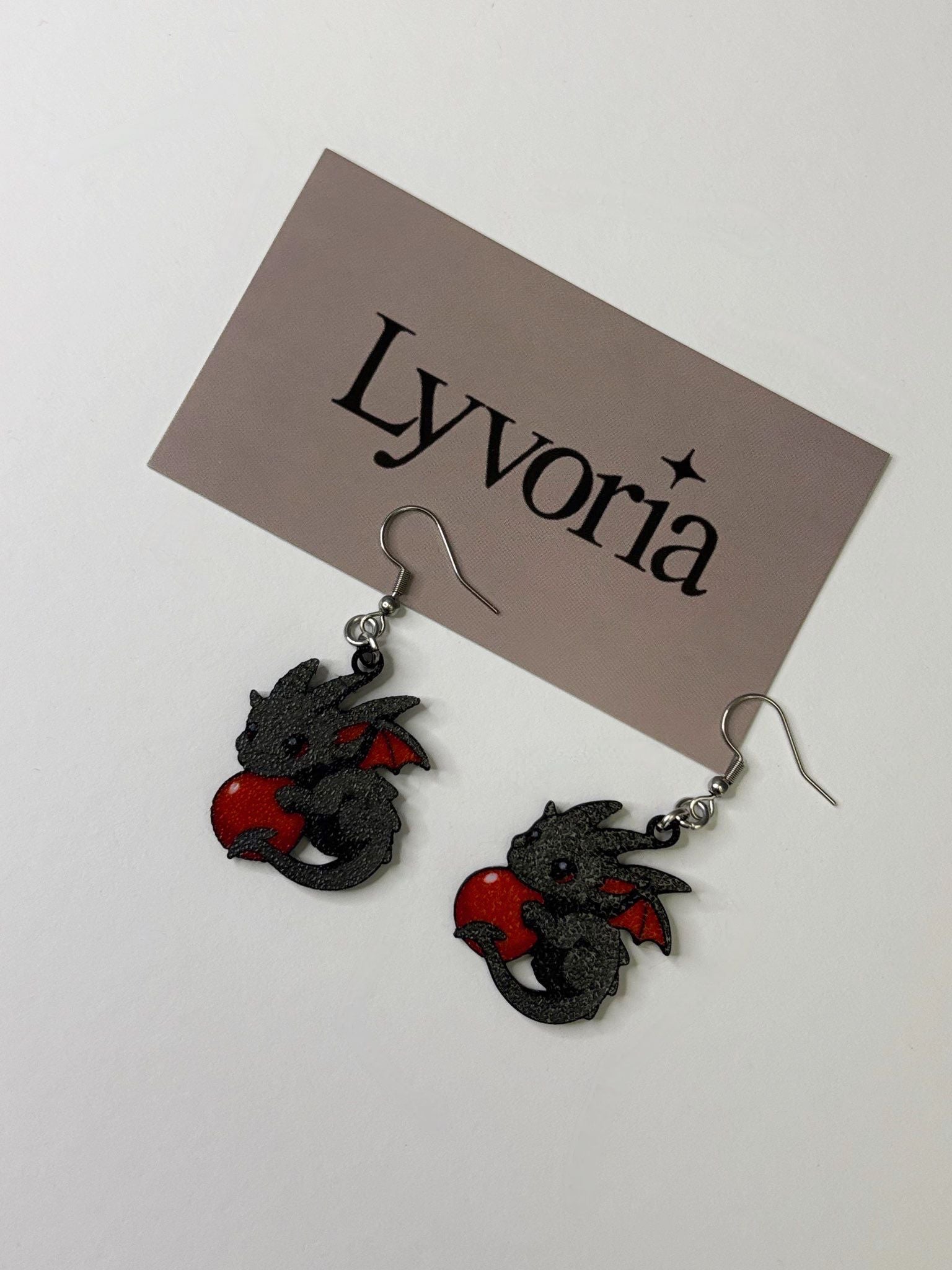 Dragon‘s Orb Earrings - Handmade dark x Cute Jewelry