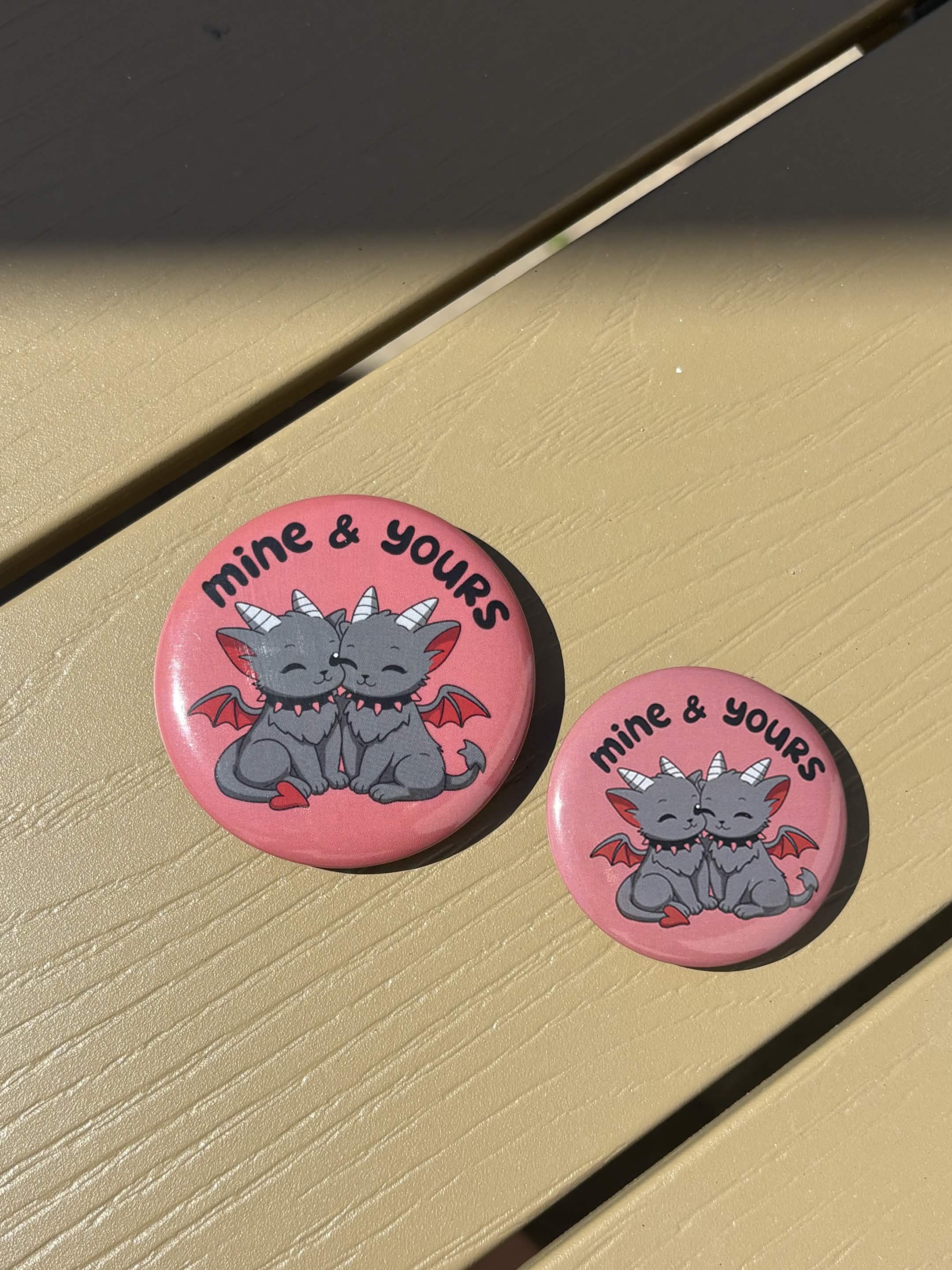 Mine & Yours Button