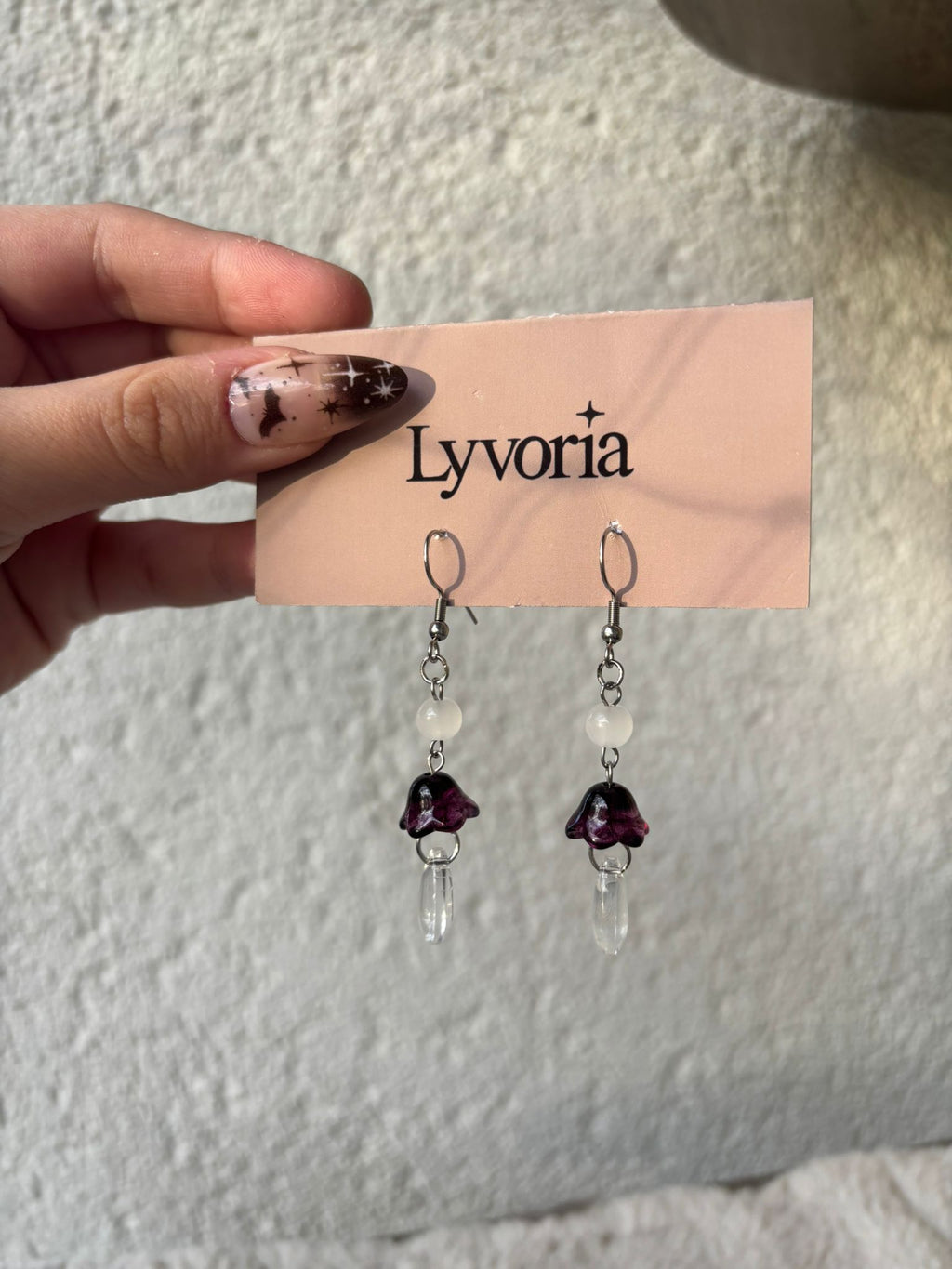 💜Fairy Bloom Earrings - Dark x Cute Handmade Jewelry