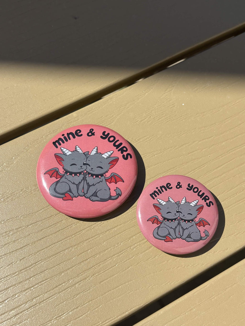 Mine & Yours Button