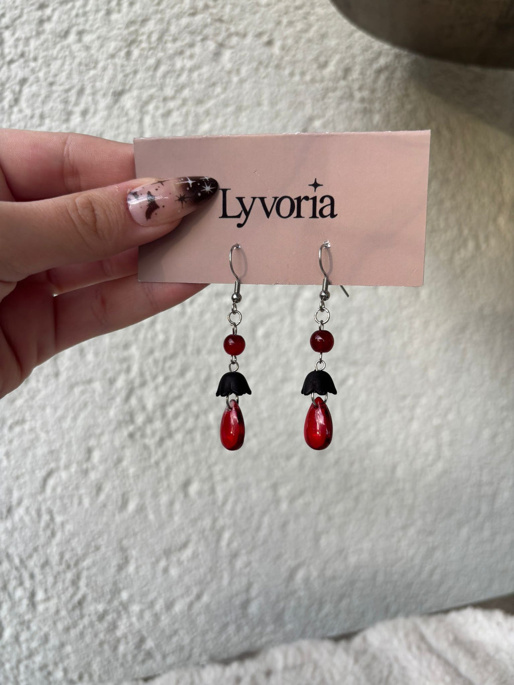 ❤ Luna Bloom Earrings - Dark x Cute Handmade Jewelry