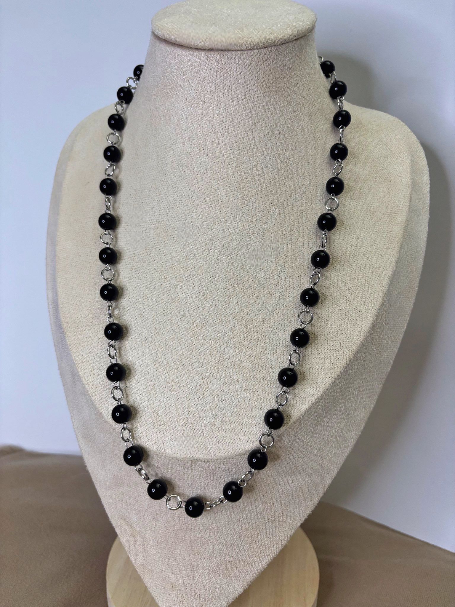 🖤 Obsidian Chain - Handmade Dark x Cute Jewelry
