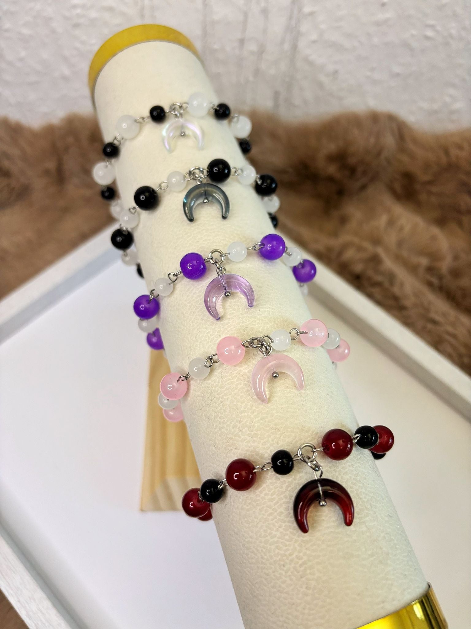 🌙 Baby Moon Bracelets - Dark x Cute Handmade Jewelry