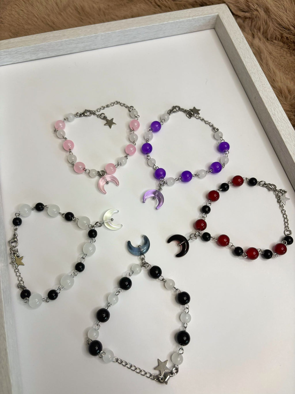 🌙 Baby Moon Bracelets - Dark x Cute Handmade Jewelry