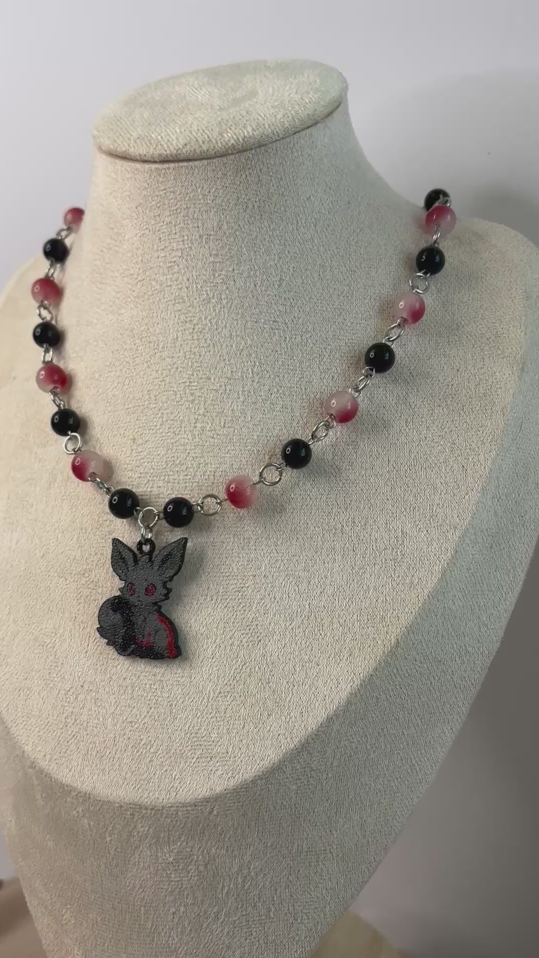 🦊 Shadow Fox Necklace - Handmade Dark x Cute Jewelry