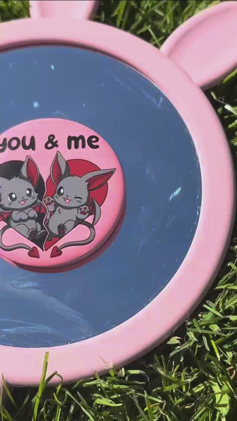 You & Me Batcat Button