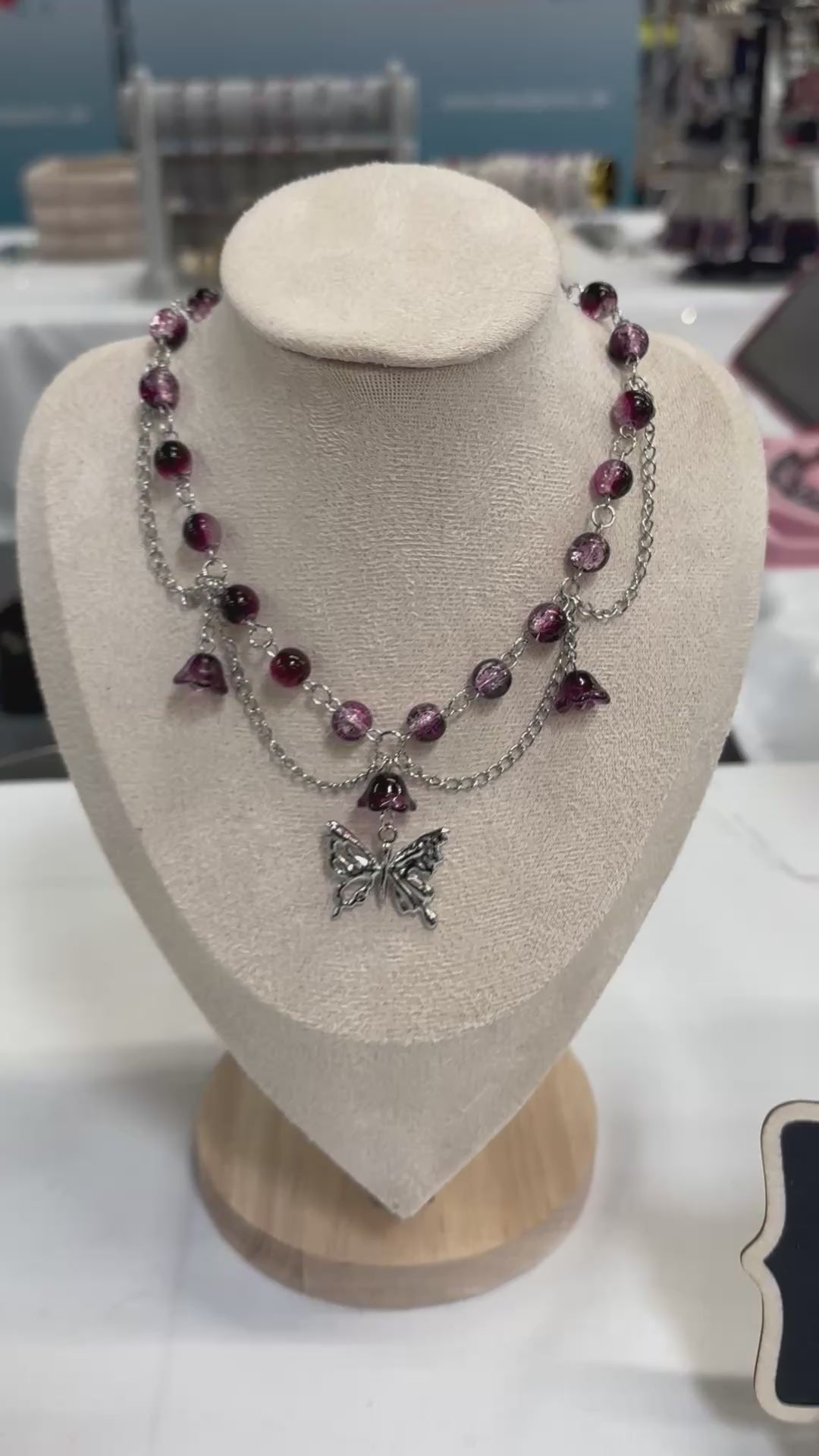 Butterfly Bloom Necklace - Dark x Cute Handmade Jewelry