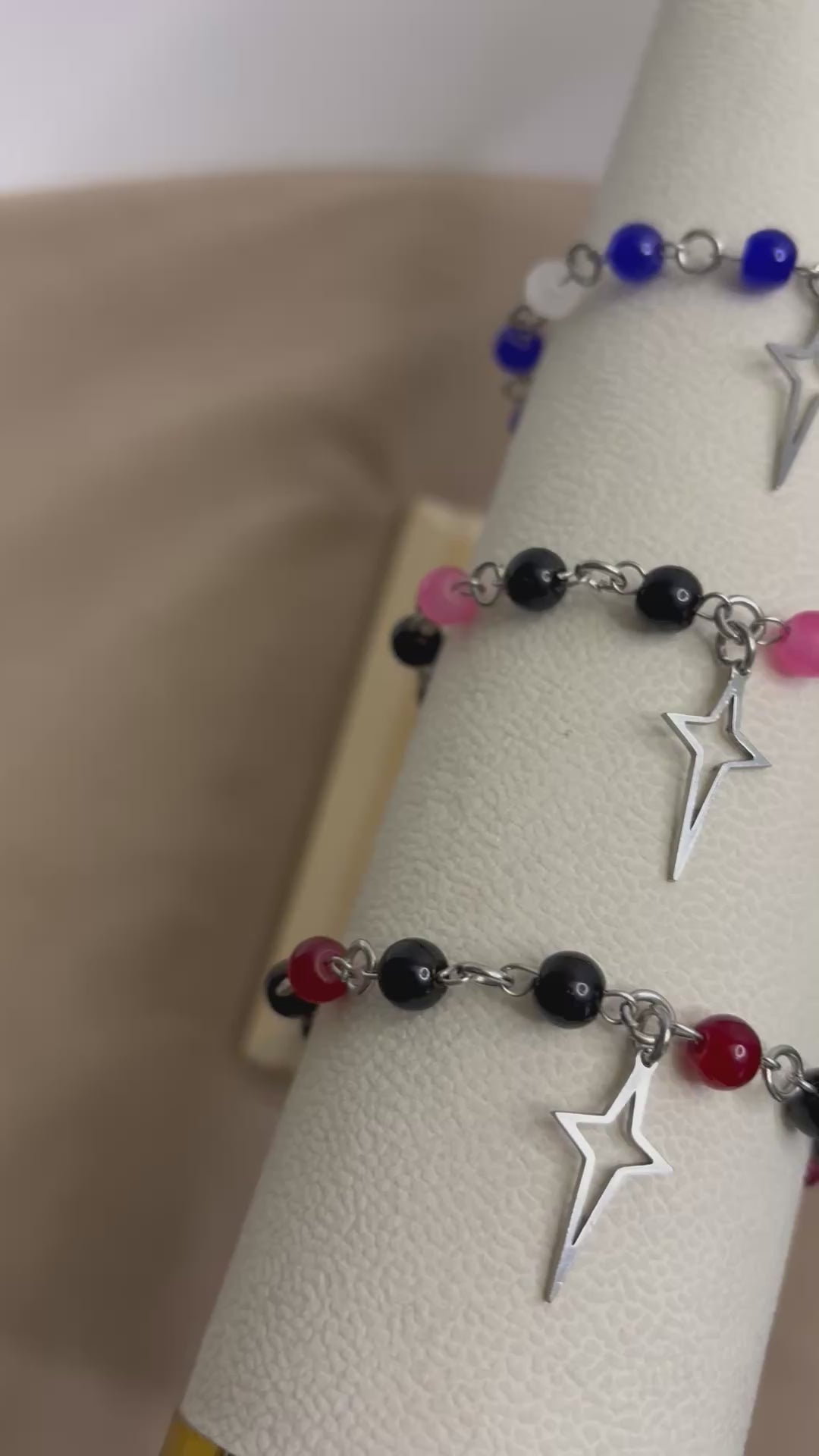 ✨ Lyvoria Star Bracelet - Handmade Dark x Cute Jewelry