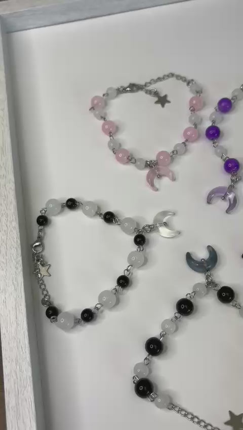 🌙 Baby Moon Bracelets - Dark x Cute Handmade Jewelry