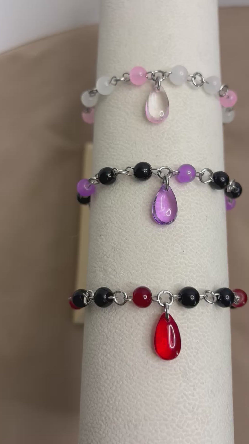 🩸 Lunar Drops Bracelet - Handmade Dark x Cute Jewelry