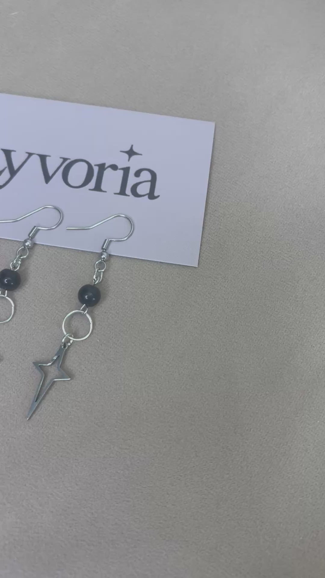🌟 Star Spike Earrings - Handmade Dark x Cute Jewelry