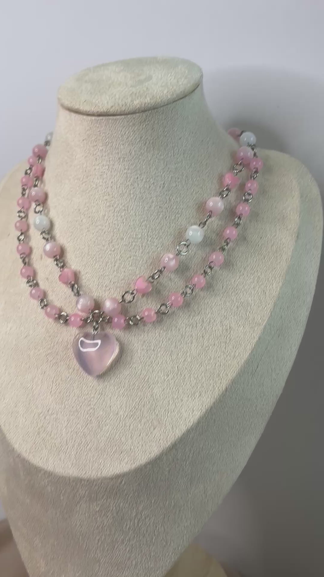 🩷 Moonblush Necklace - Handmade Dark x Cute Jewelry