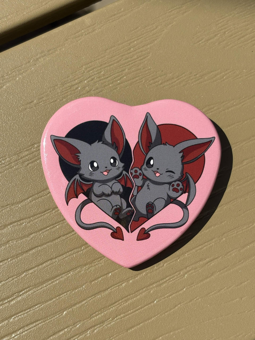 Bat Love Button 🦇🩷
