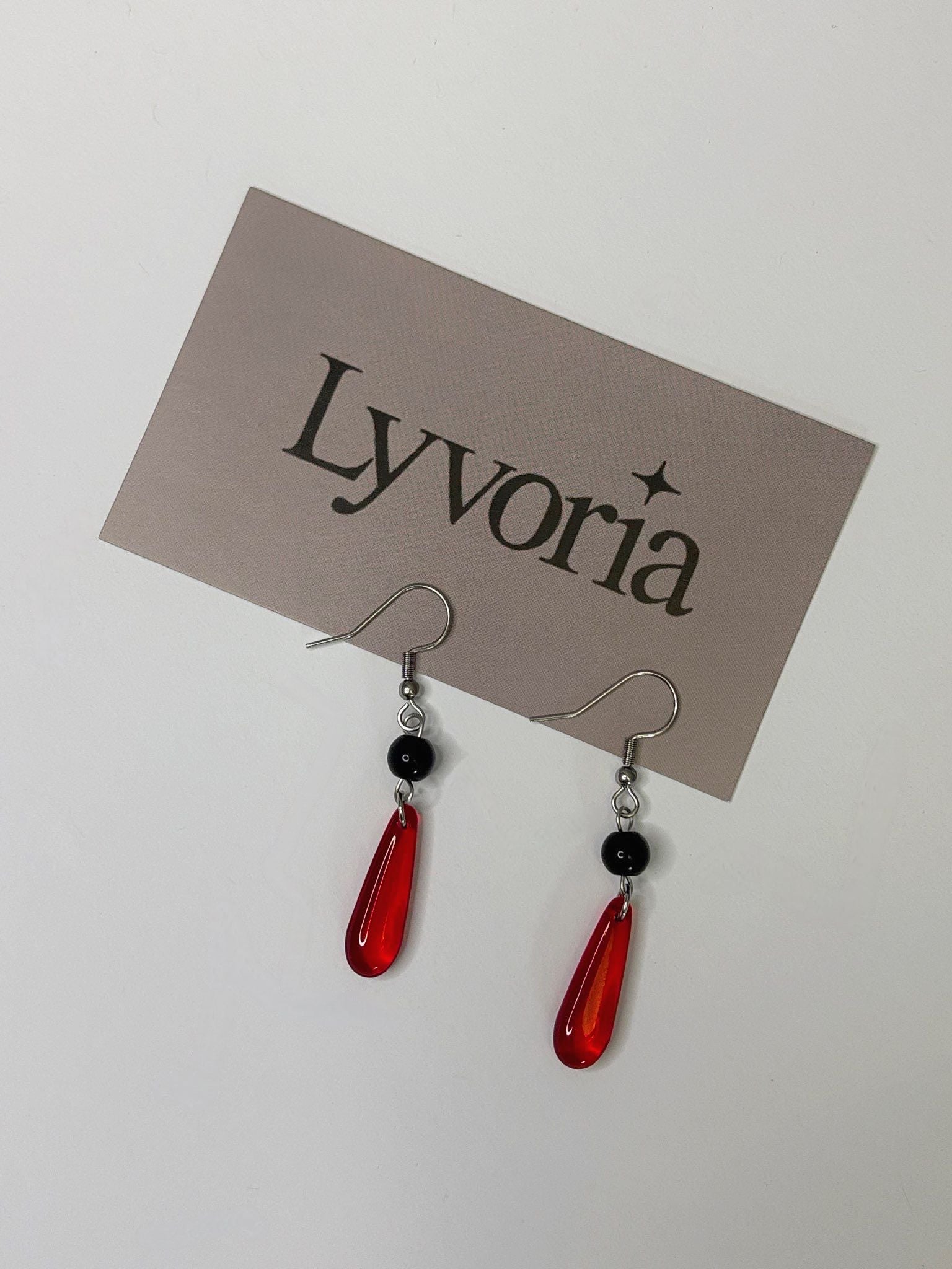 🩸 Midnight Drip Earrings - Handmade Dark x Cute Jewelry