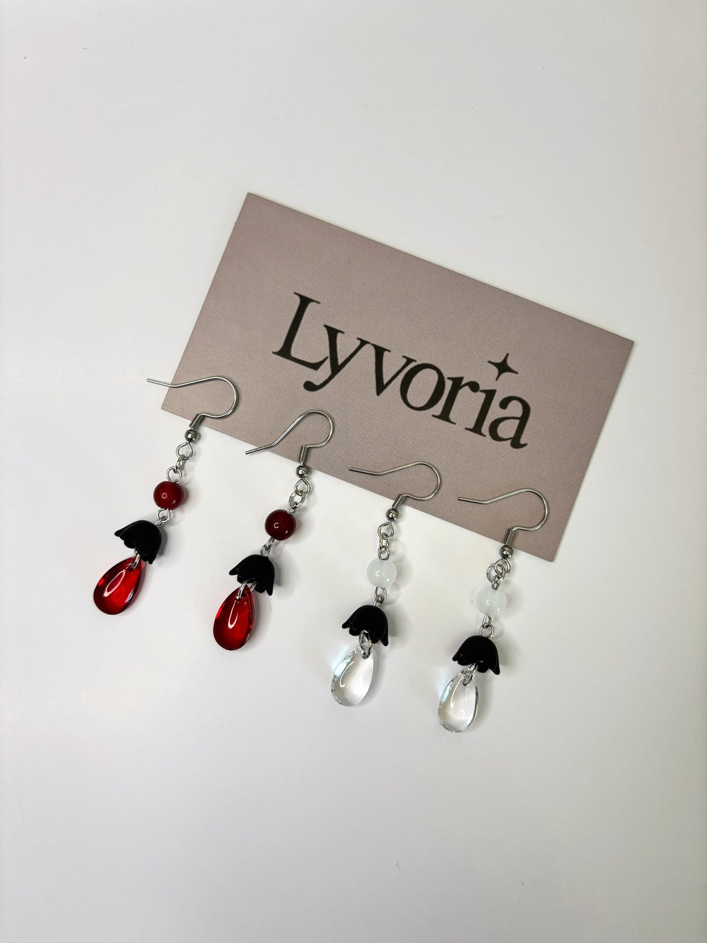 ❤ Luna Bloom Earrings - Dark x Cute Handmade Jewelry