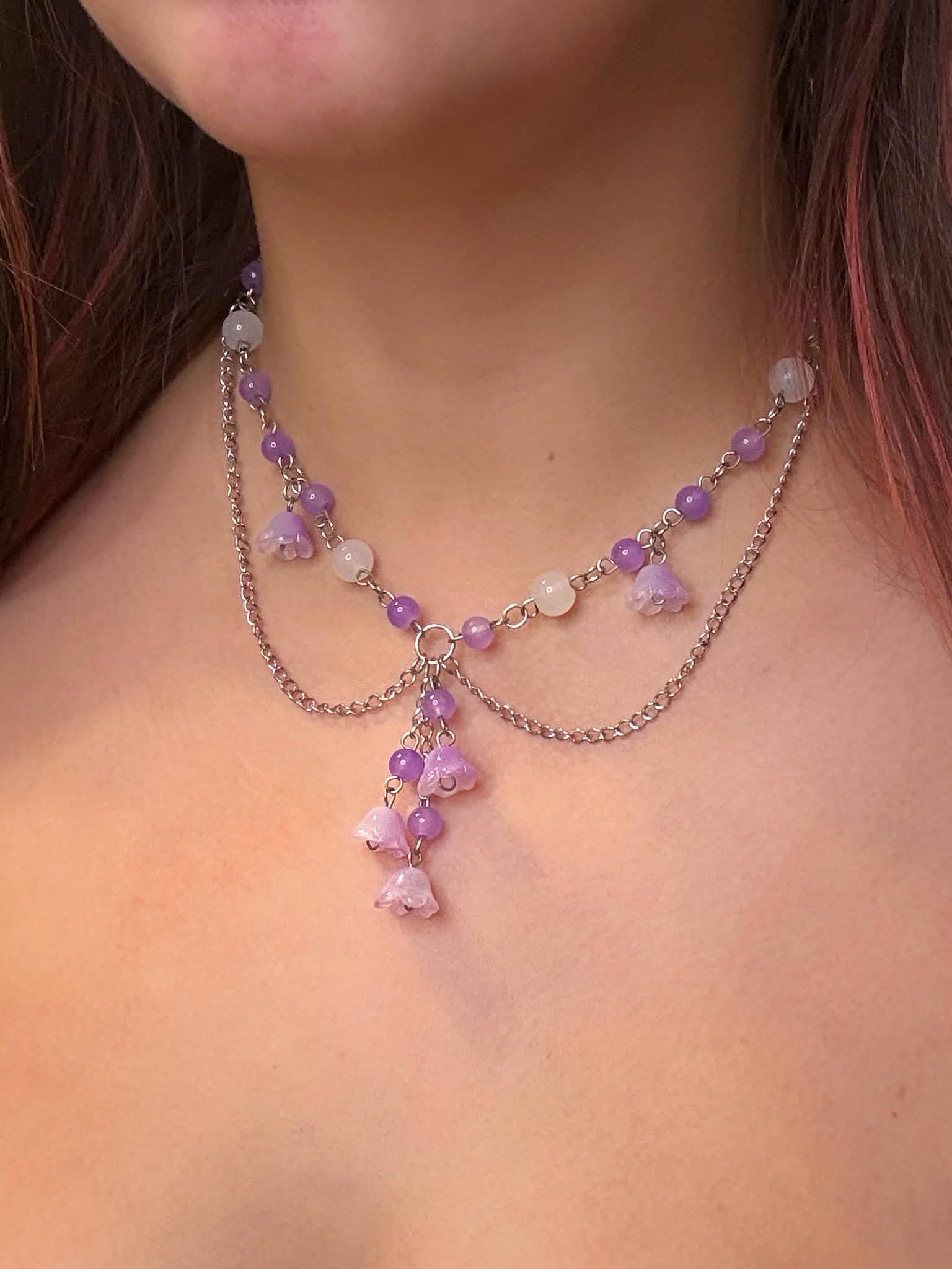 Purple Bloom Necklace
